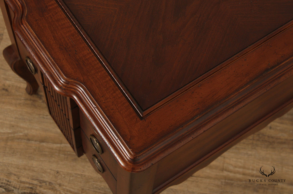 CTH Sherrill Occasional French Style Three Drawer Side Table
