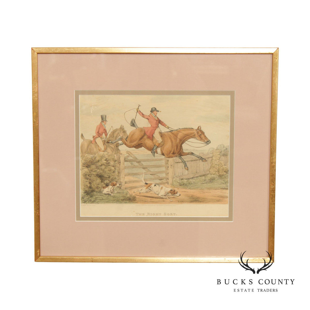Antique English Aquatint 'The Right Sort', after Henry Thomas Alken