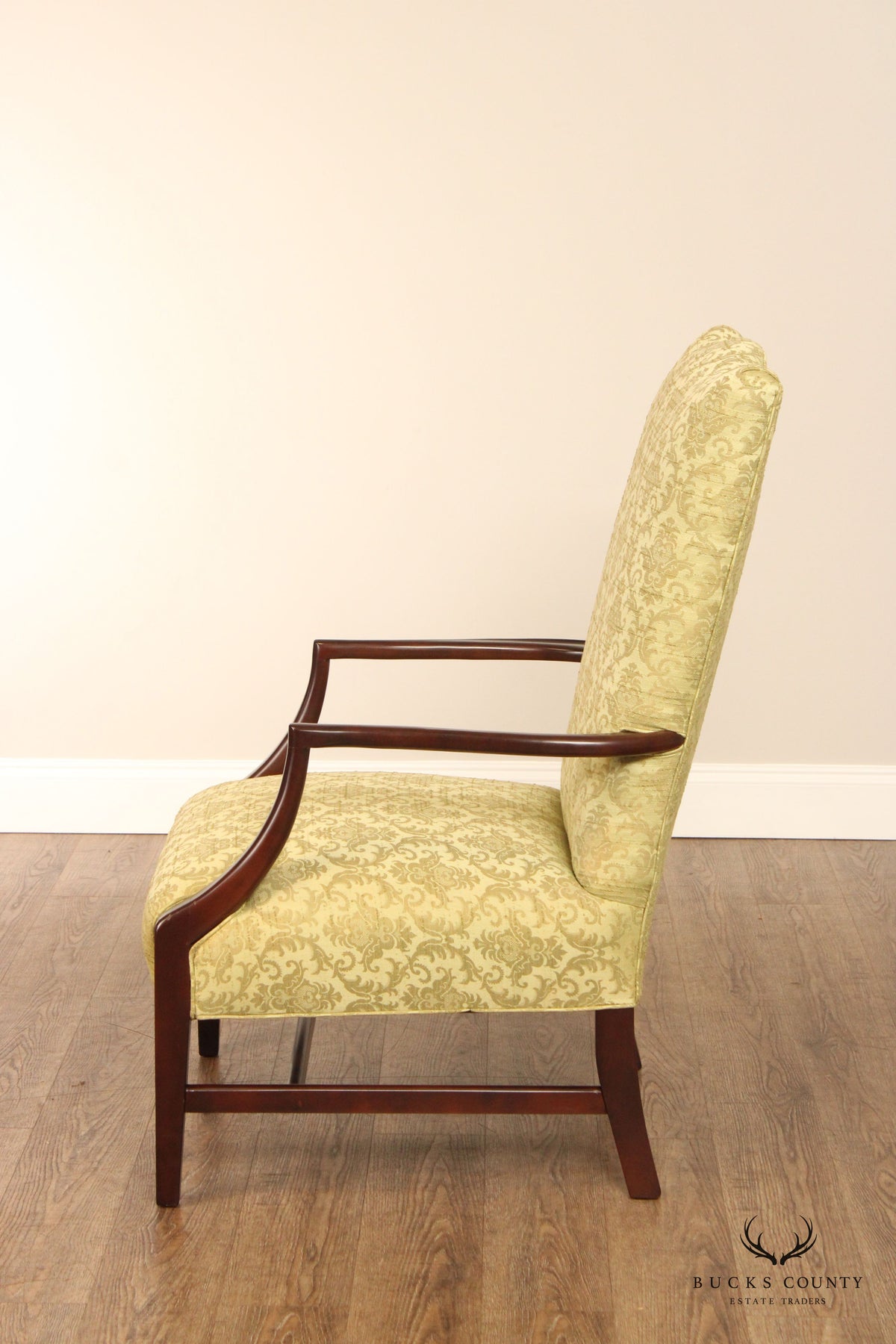 Chippendale Style Mahogany Lolling Armchair