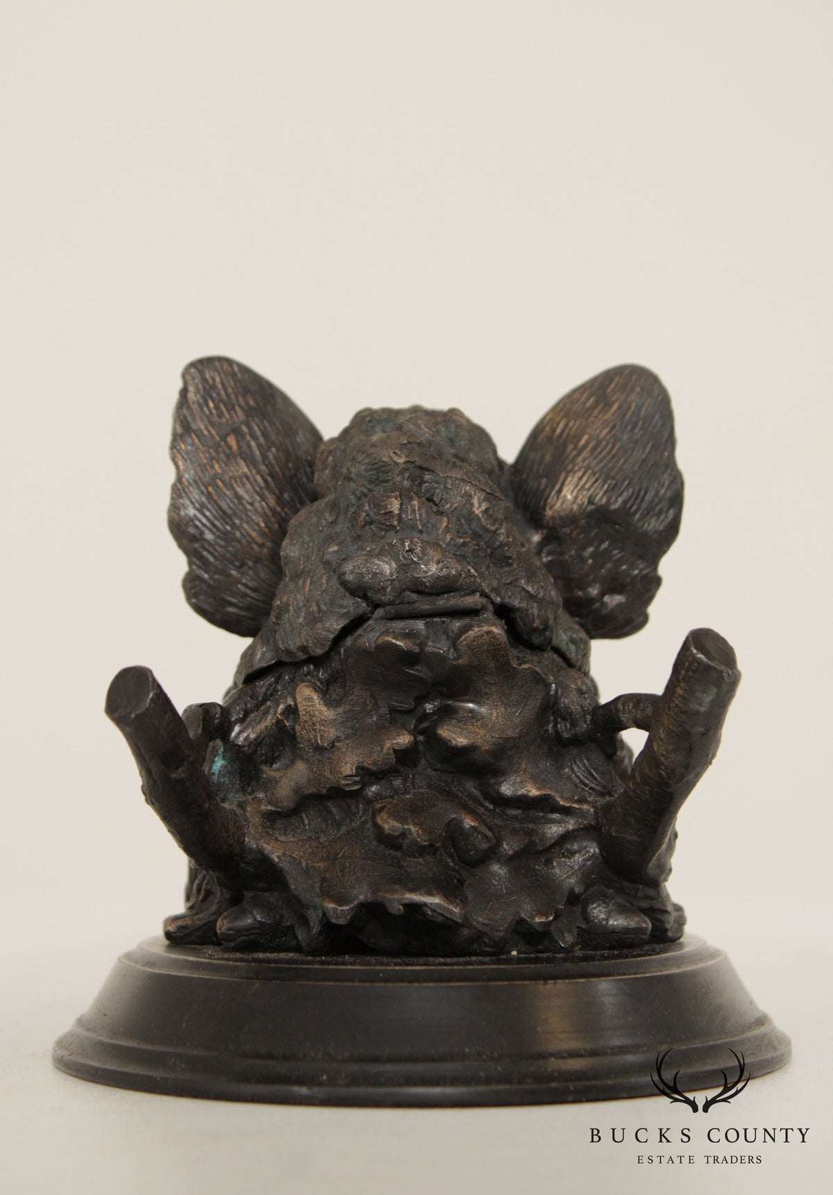 Antique French Boar's Head Inkwell