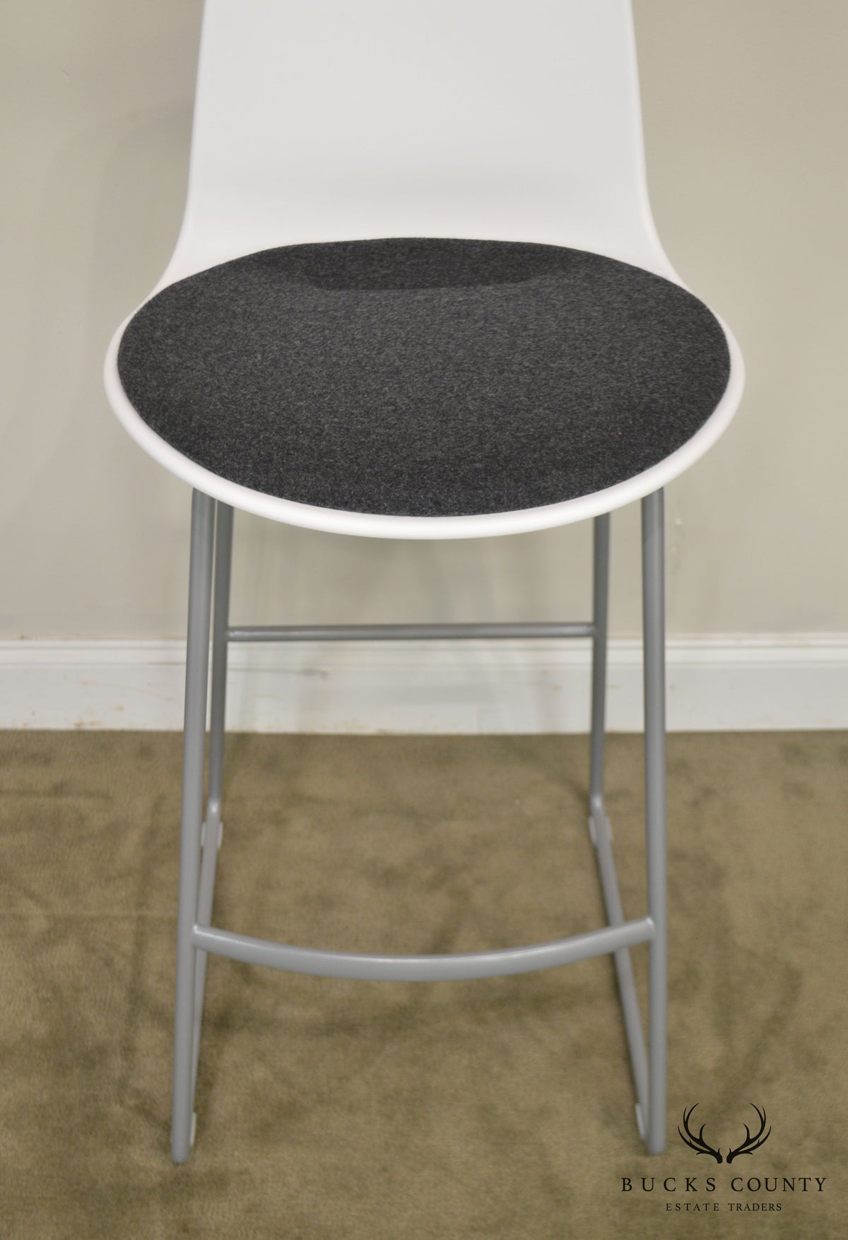 Steelcase Coalesse Enea Lottus Pair Sculpted Sled Bar Stools