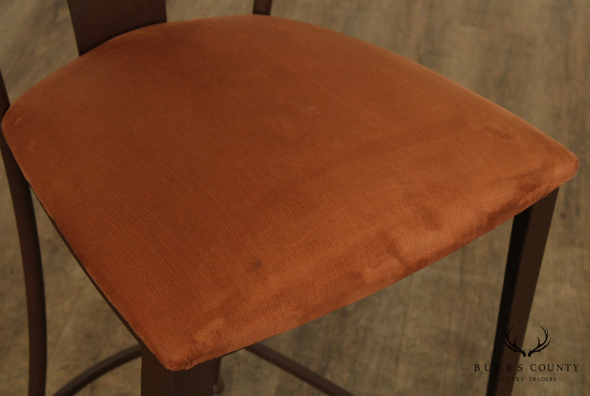 Johnston Casuals Modern Pair Metal Barstools