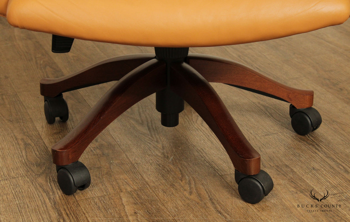 Leathercraft Tufted Leather Executive Office Armchair (K)