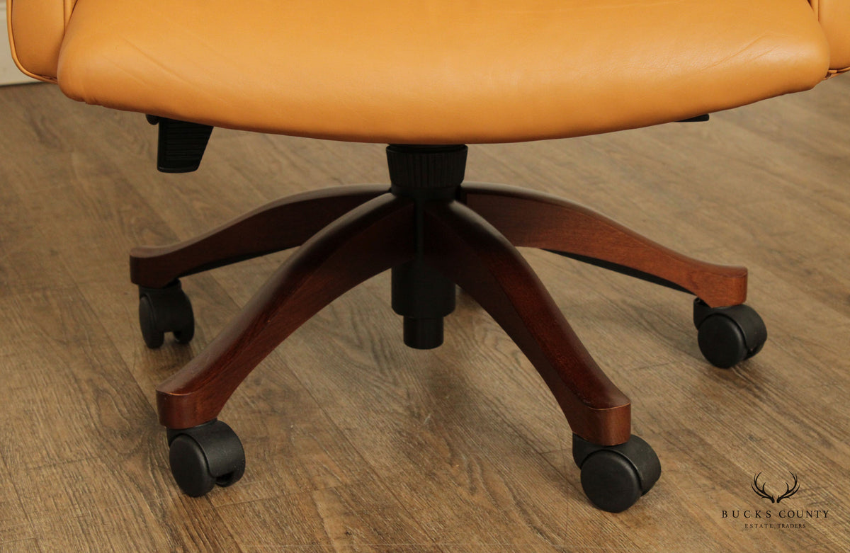 Leathercraft Tufted Leather Executive Office Armchair (B)