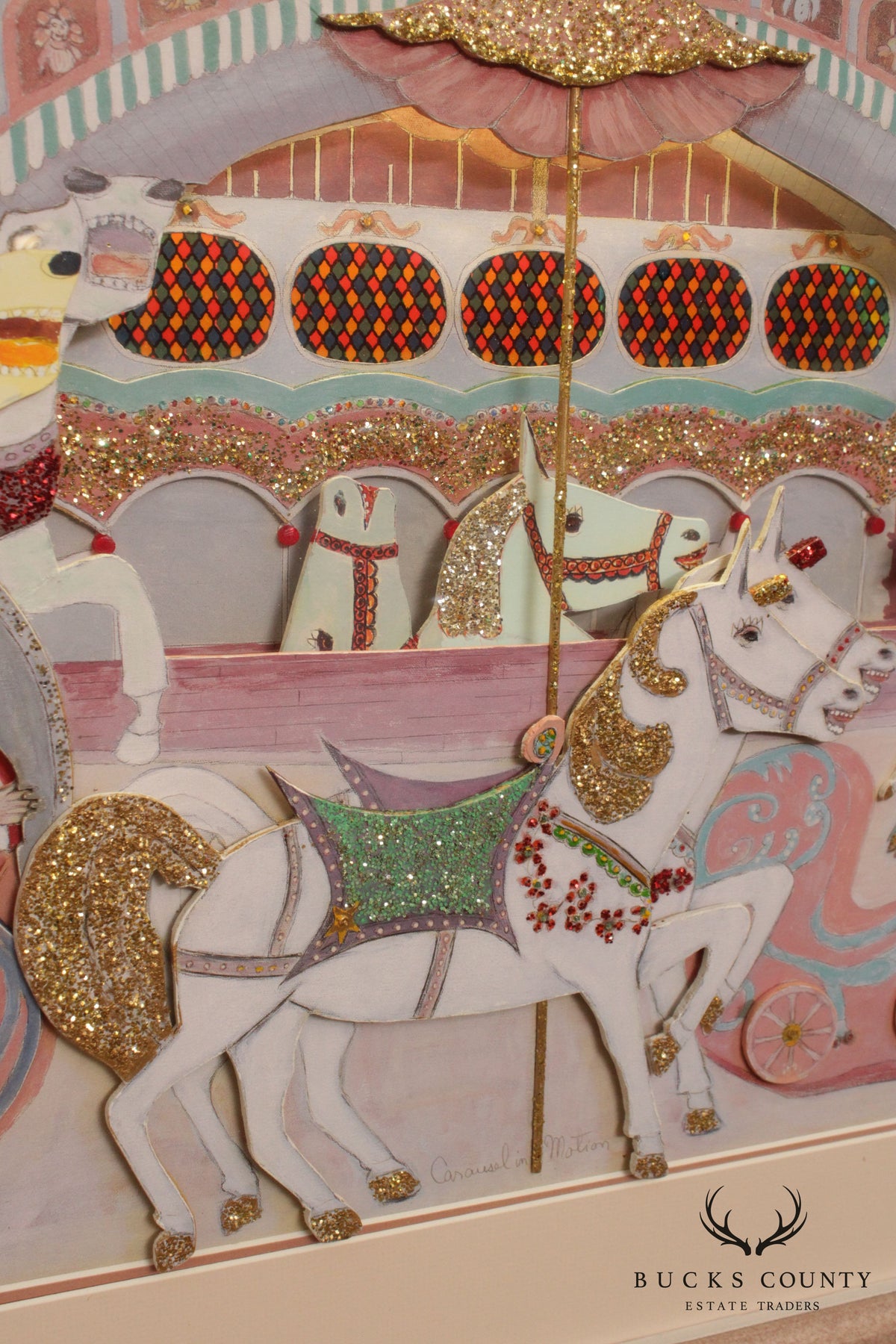 Art Plant 'Carousel in Motion' Mixed Media Print