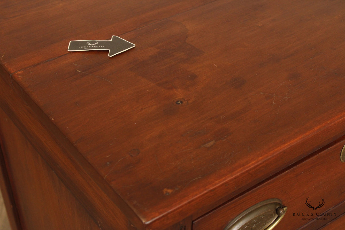 Antique Pennsylvania Sheraton Period Poplar Chest of Drawers