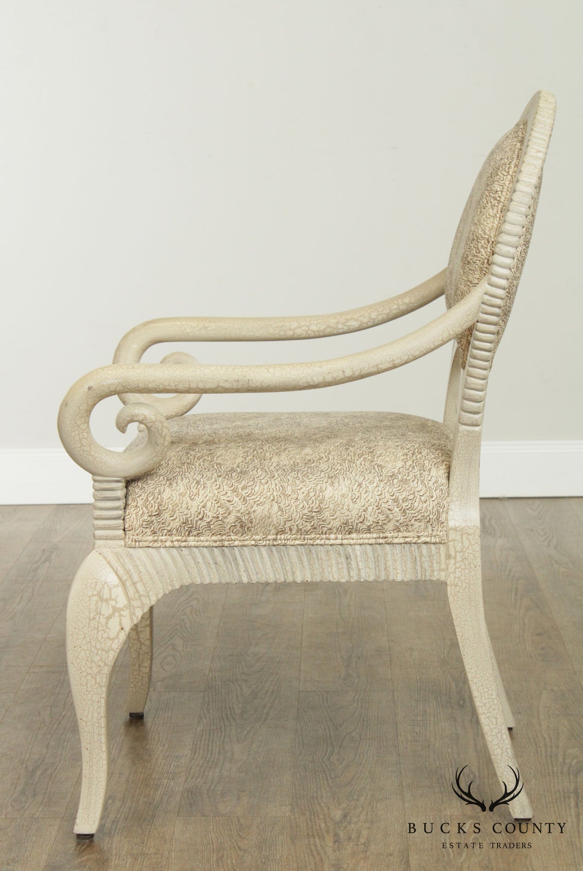 Casa Bique Crackle Painted Set 4 Armchairs