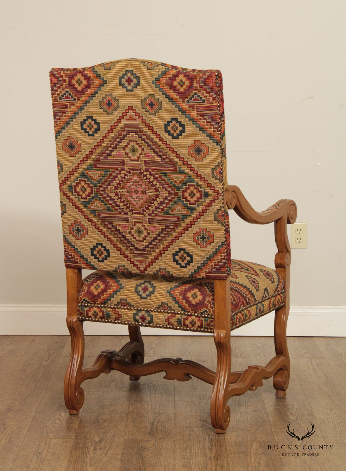 Drexel Heritage French Baroque Style Pair Armchairs