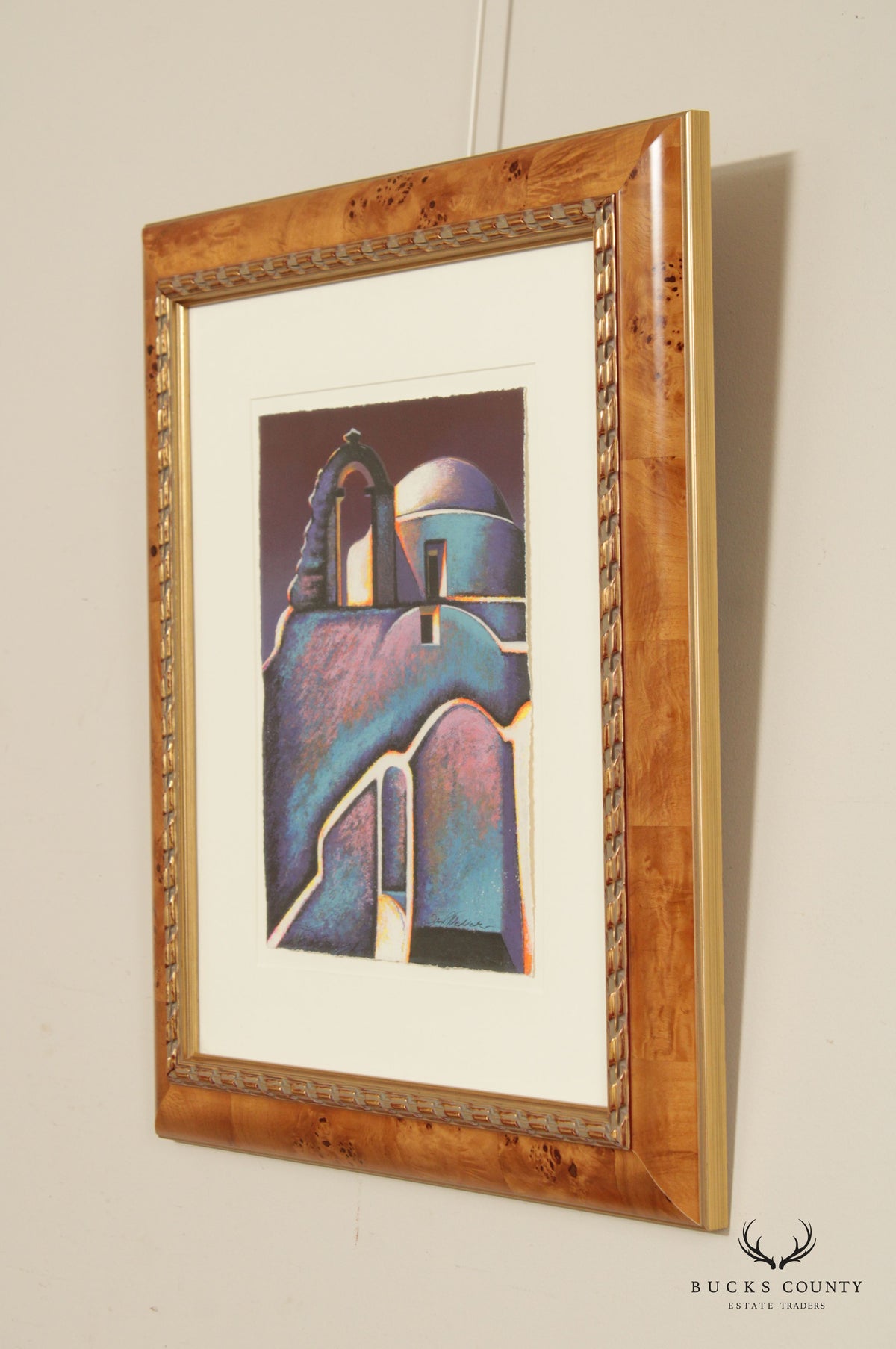 Igor Medvedev 'Byzantium' Serigraph Print, Custom Framed
