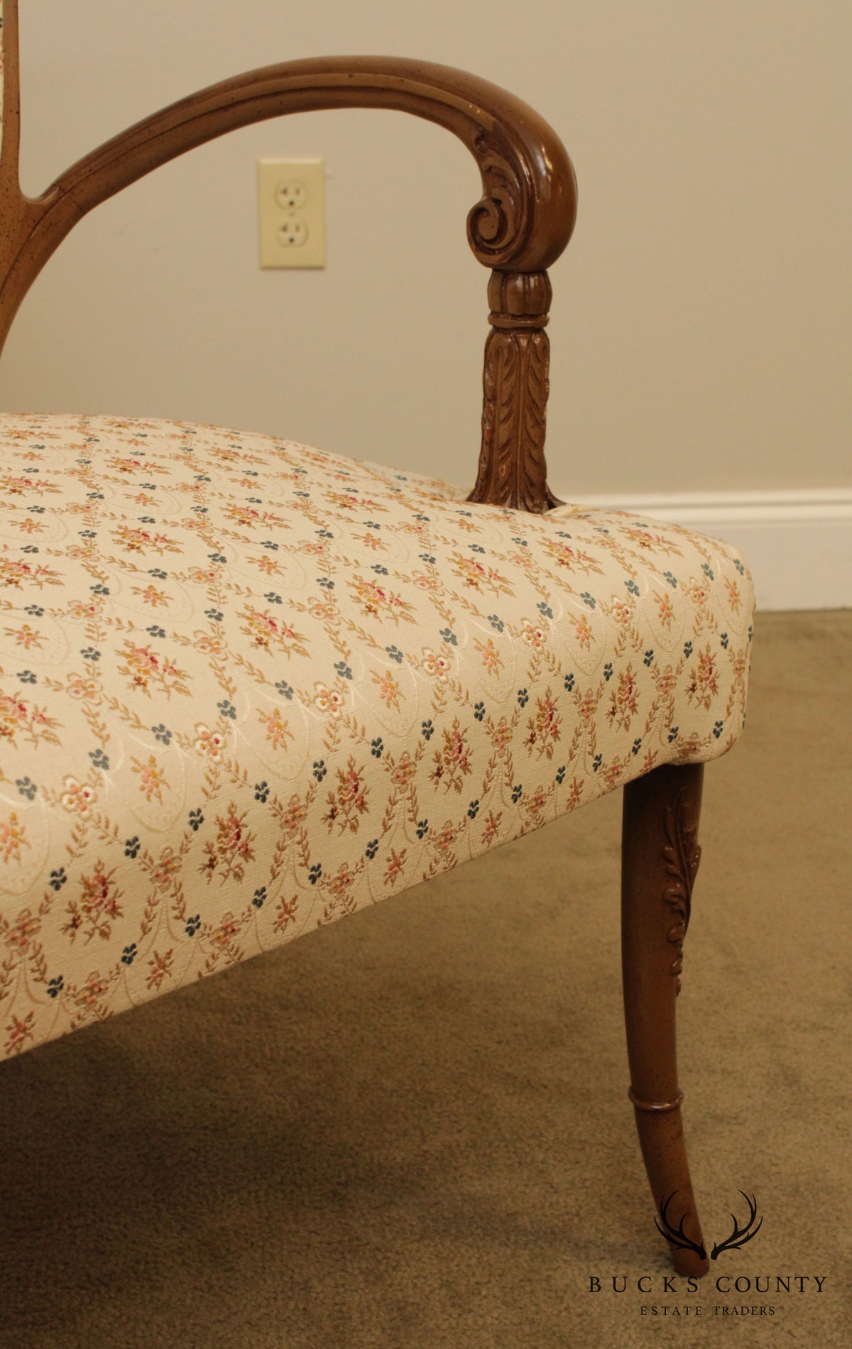 Hollywood Regency Vintage Pair Carved Armchairs