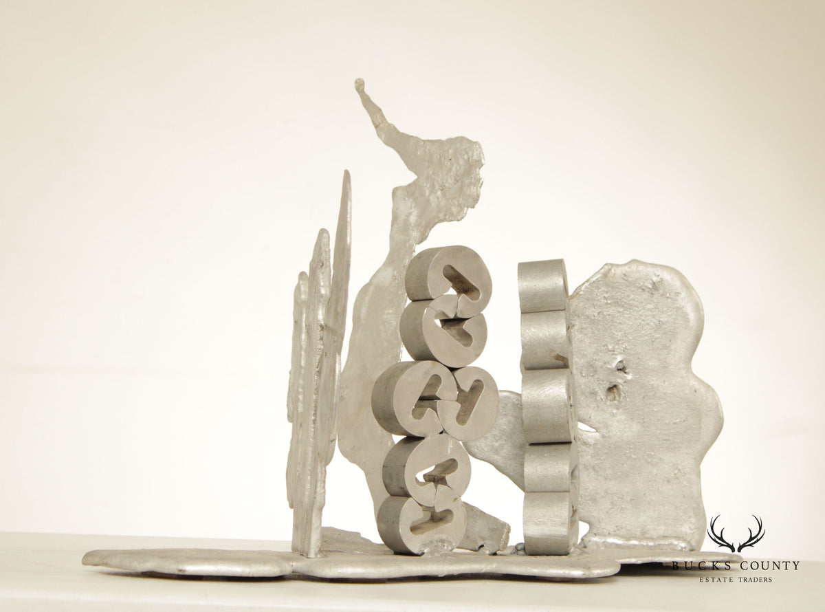 Joe Seltzer Abstract 'Aluminum C's' Metal Sculpture
