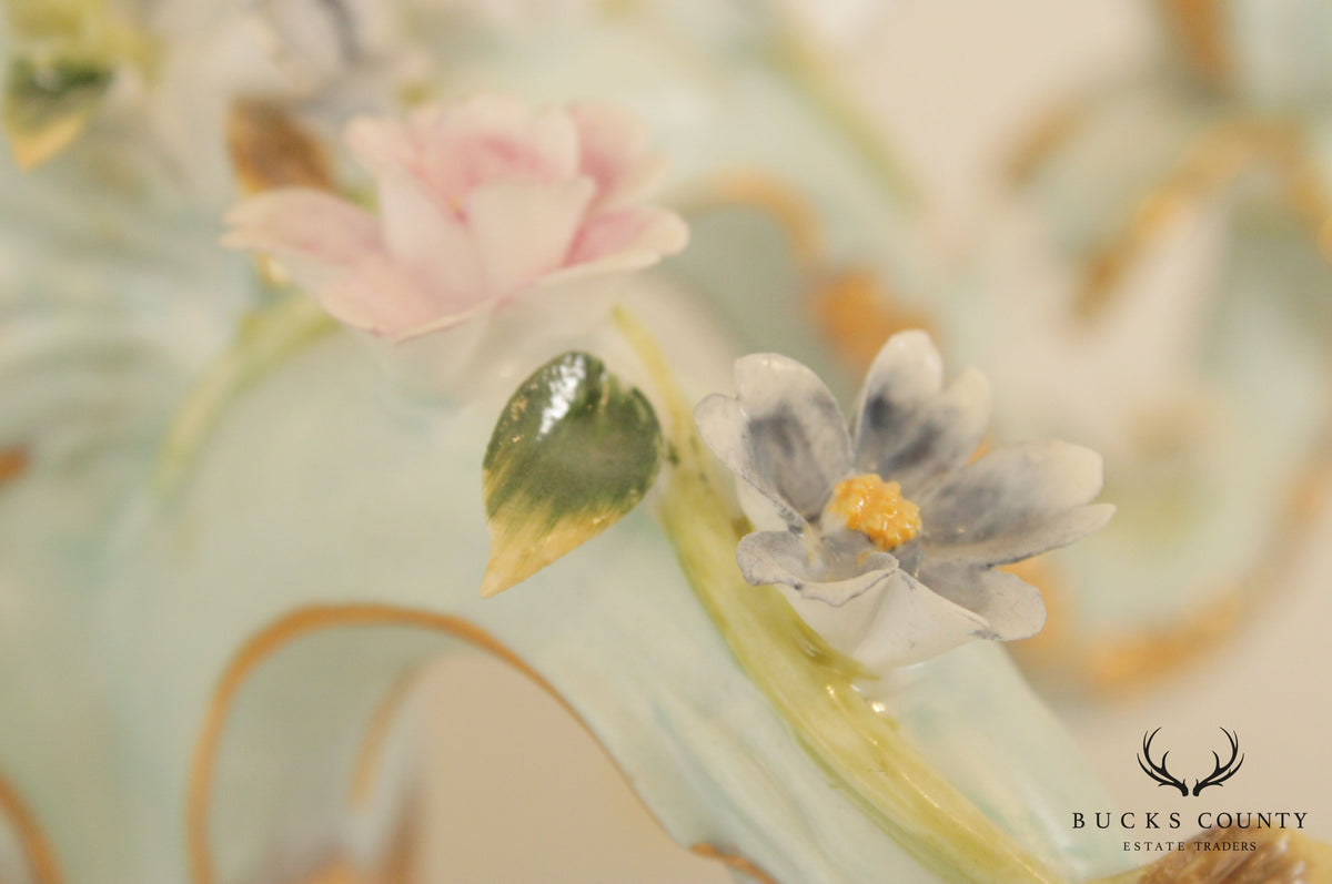 Vintage Meissen Porcelain Five Light Candelabra