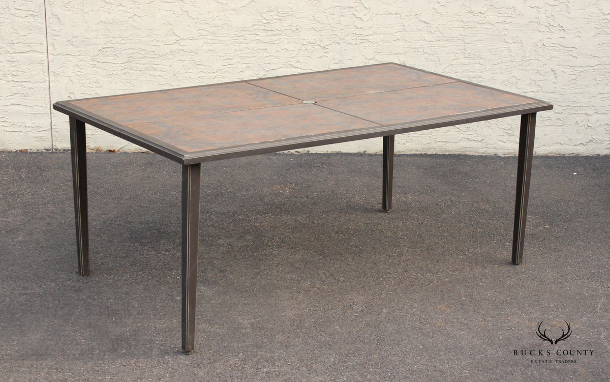 Vintage Aluminum Outdoor Patio 7-Piece Dining Set