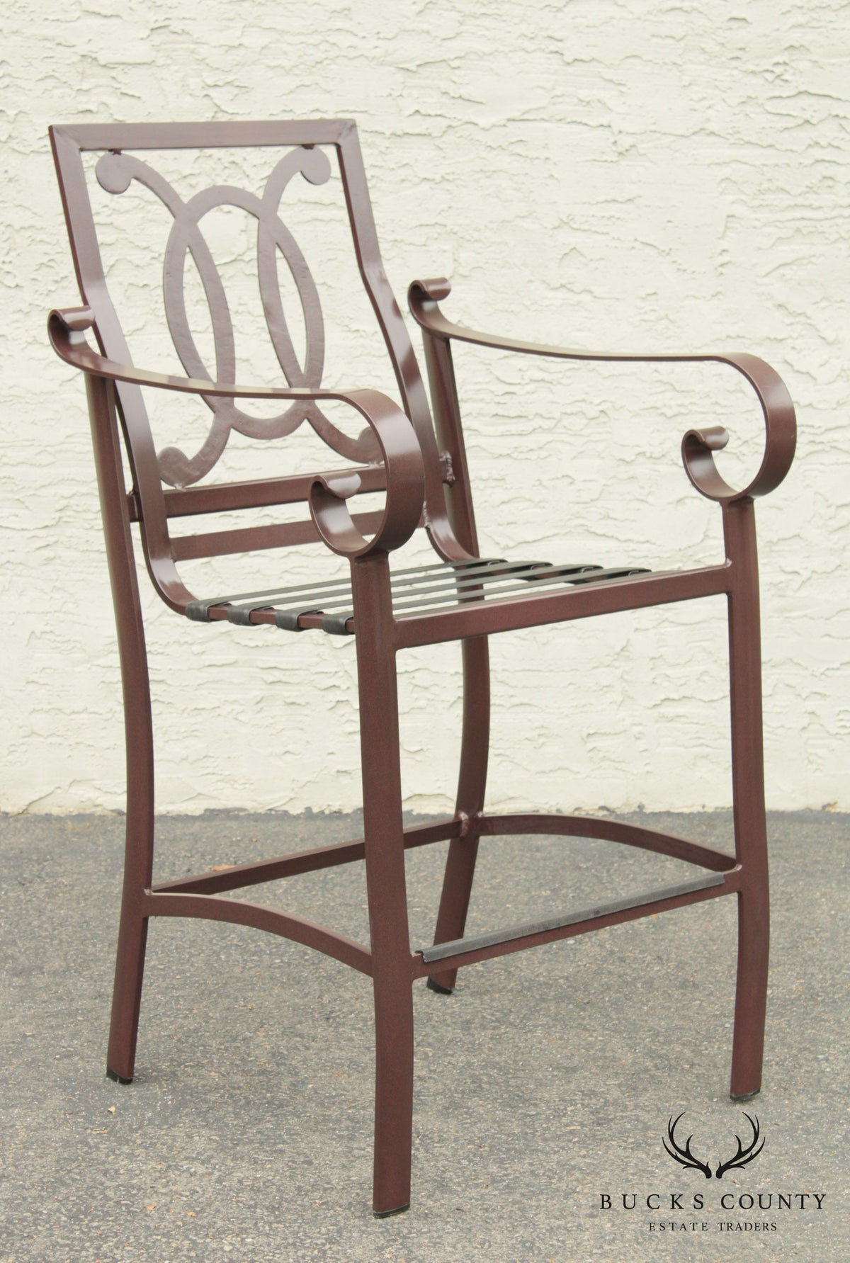 Woodard Belden Aluminum Patio 4 Piece Patio High Top Table & Chairs Set