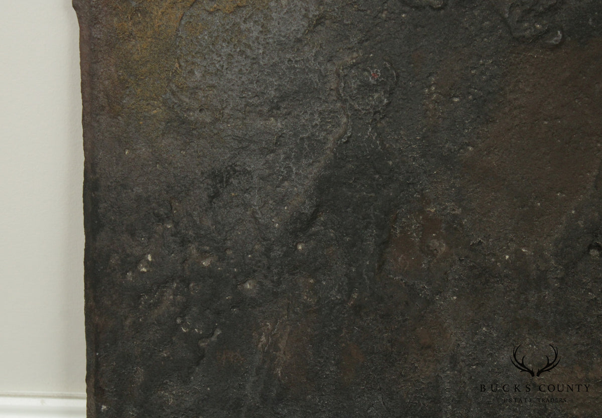 Vintage Cast Iron Fireback