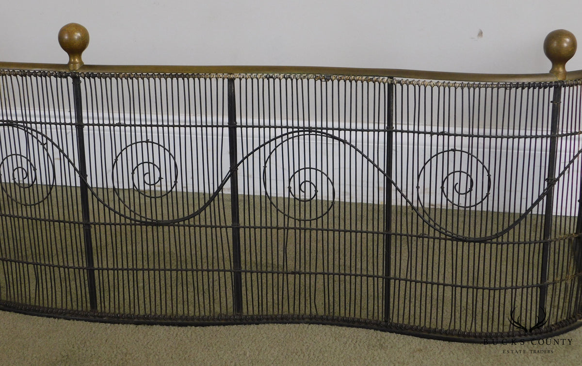 Antique 19th Century Regency Fireplace Fender