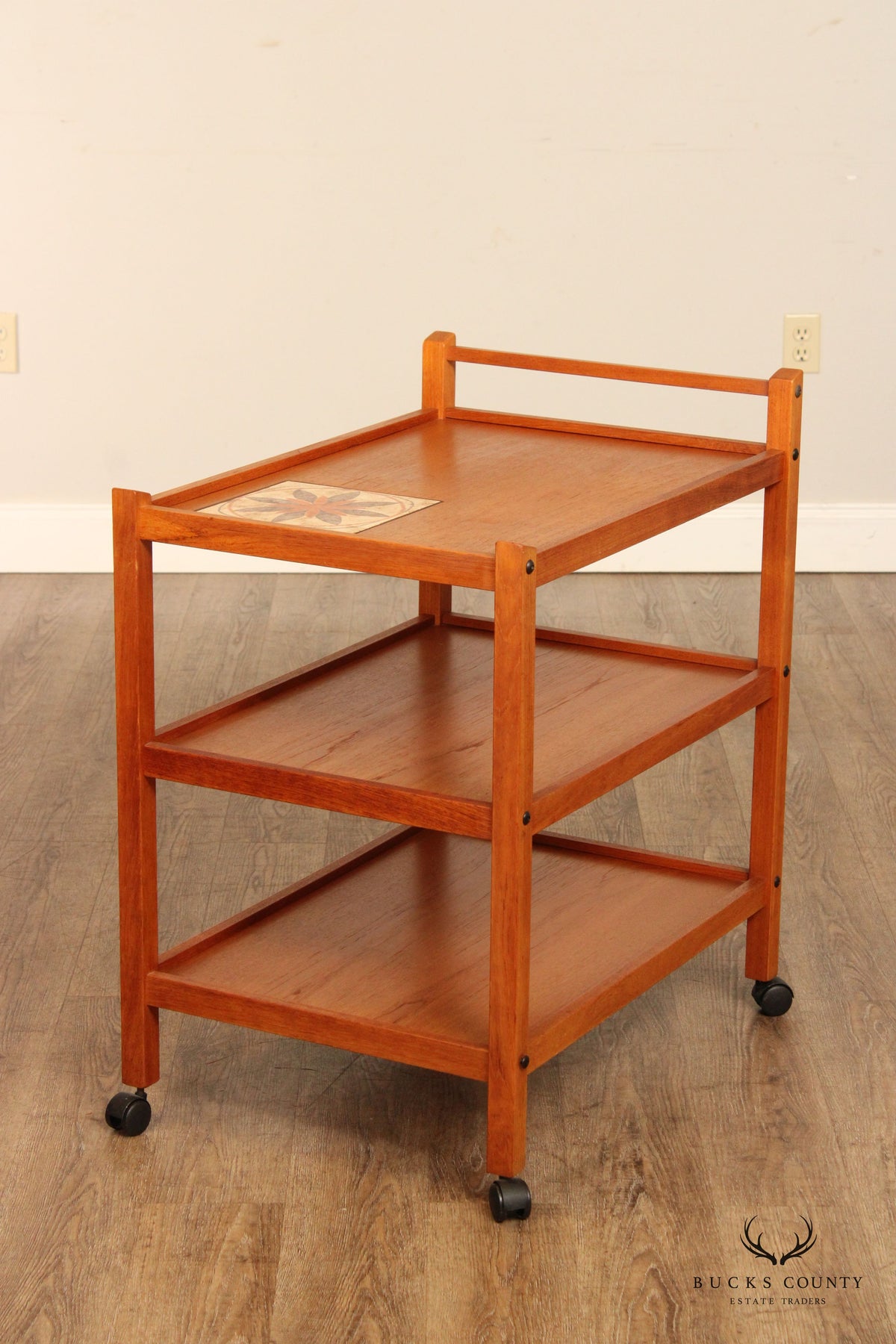 Brdr. Furbo Danish Modern Teak Bar Cart Trolley