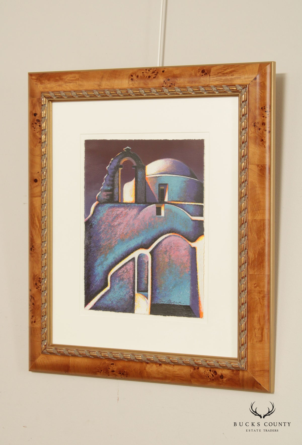 Igor Medvedev 'Byzantium' Serigraph Print, Custom Framed