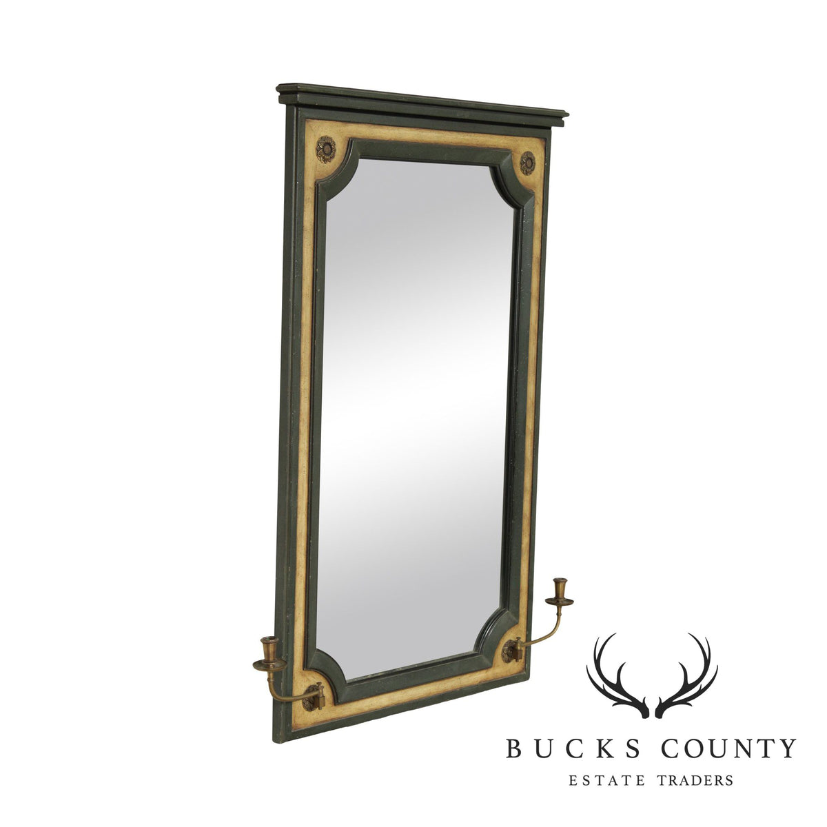 Quality French Directoire Style Wall Mirror with Candle Holders