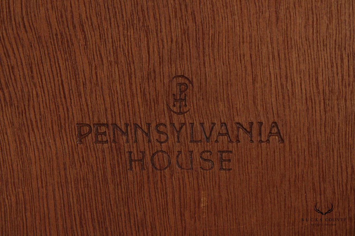 PENNSYLVANIA HOUSE TRADITIONAL MAHOGANY BEVELED WALL MIRROR