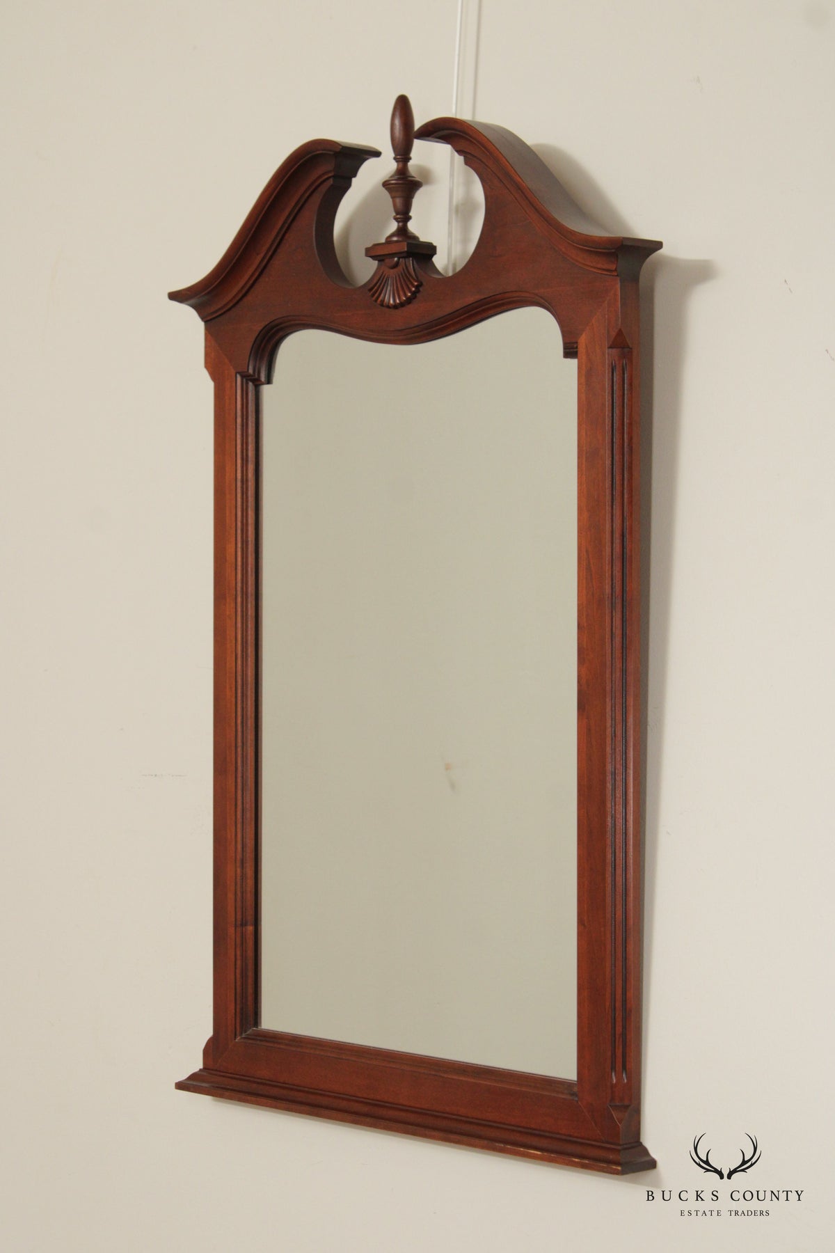 PENNSYLVANIA HOUSE TRADITIONAL MAHOGANY BEVELED WALL MIRROR