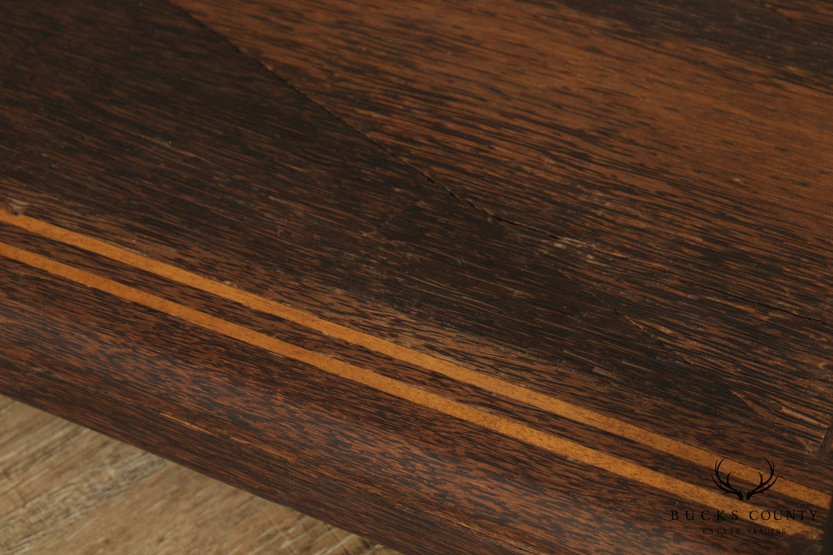 Mid Century Art Deco Style Mirror Top inlaid Coffee Table (B)