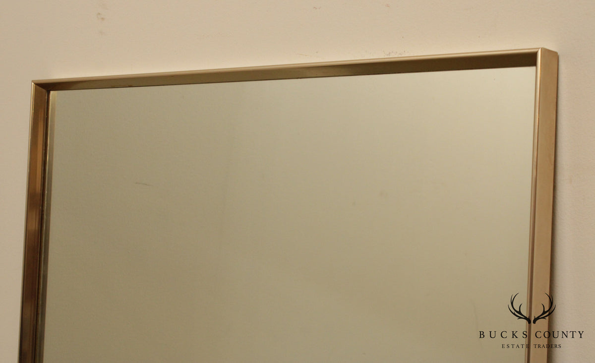 John Stuart Mid Century Modern Metal Frame Wall Mirror