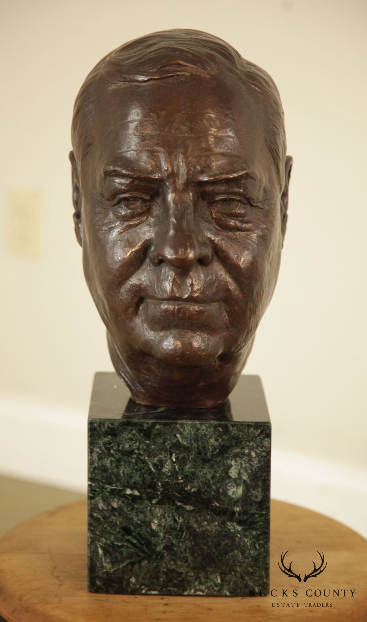 Lawrence Ludtke 1990s Male Bronze Bust
