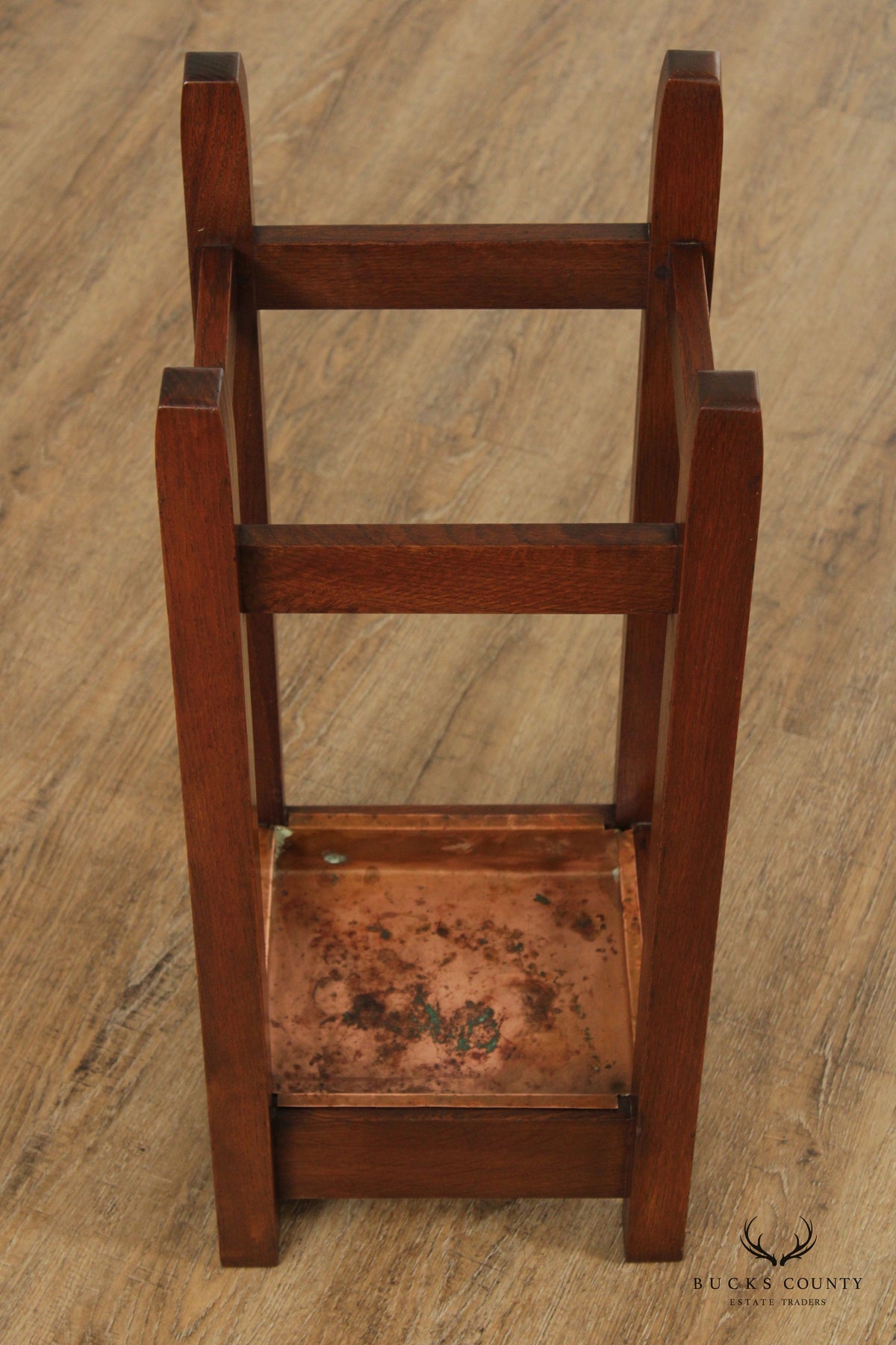 Custom Quality Mission Oak Umbrella Stand
