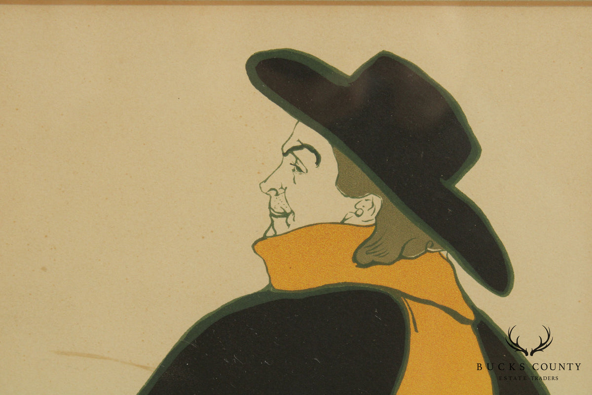 Henri de Toulouse-Lautrec Fine Art Print "Aristide Bruant" Framed