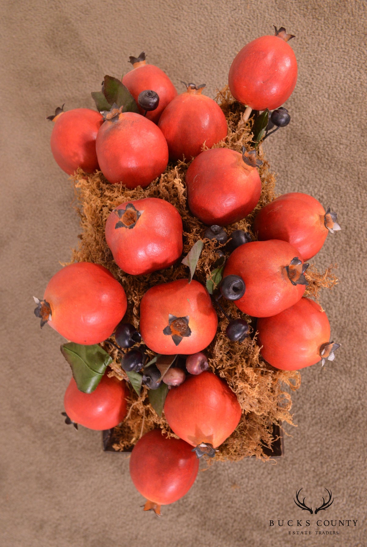 Decorative Pomegranate Basket Centerpiece