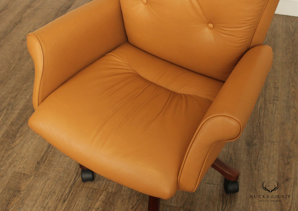 Leathercraft Tufted Leather Executive Office Armchair (F)