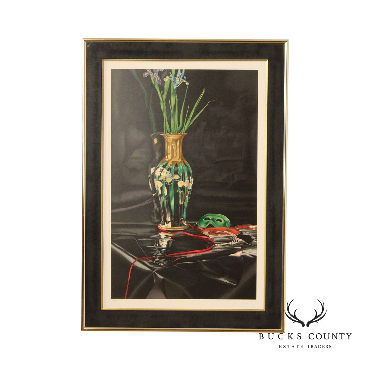 Patrick S. Gordon 'Basic Black with Pearls' Limited Edition Silkscreen
