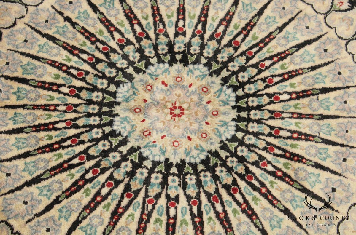 Chinese Semi Antique 7'8 inch x 4'6 inch Wool Area Rug