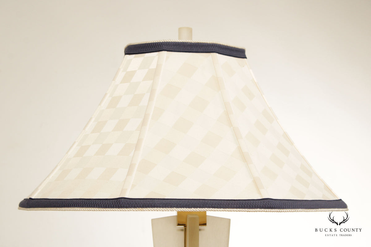 Frederick Cooper Art Deco Style Lucite Brass Table Lamp