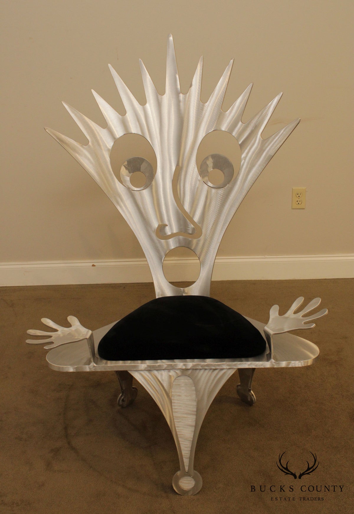 The Christopher Royal Collection, Rockledge Design Studio 'Exclamation' Aluminum Armchair