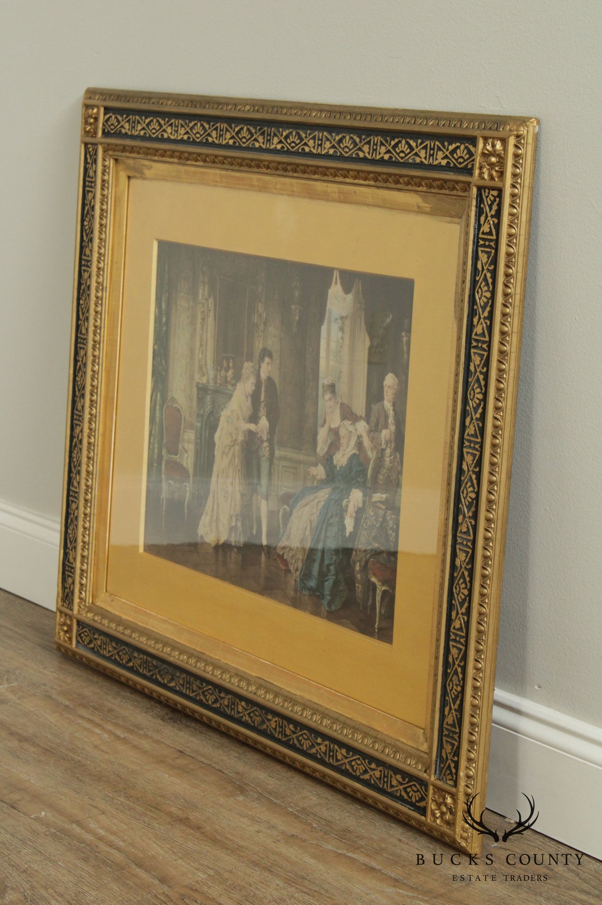 Otto Erdmann Antique Aesthetic Gilt Frame Renaissance Fine Art Print