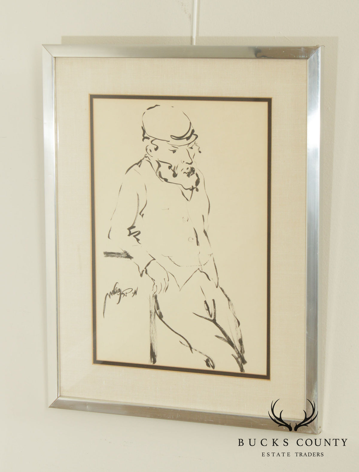 Vintage Portrait of a European Man Fine Art Print