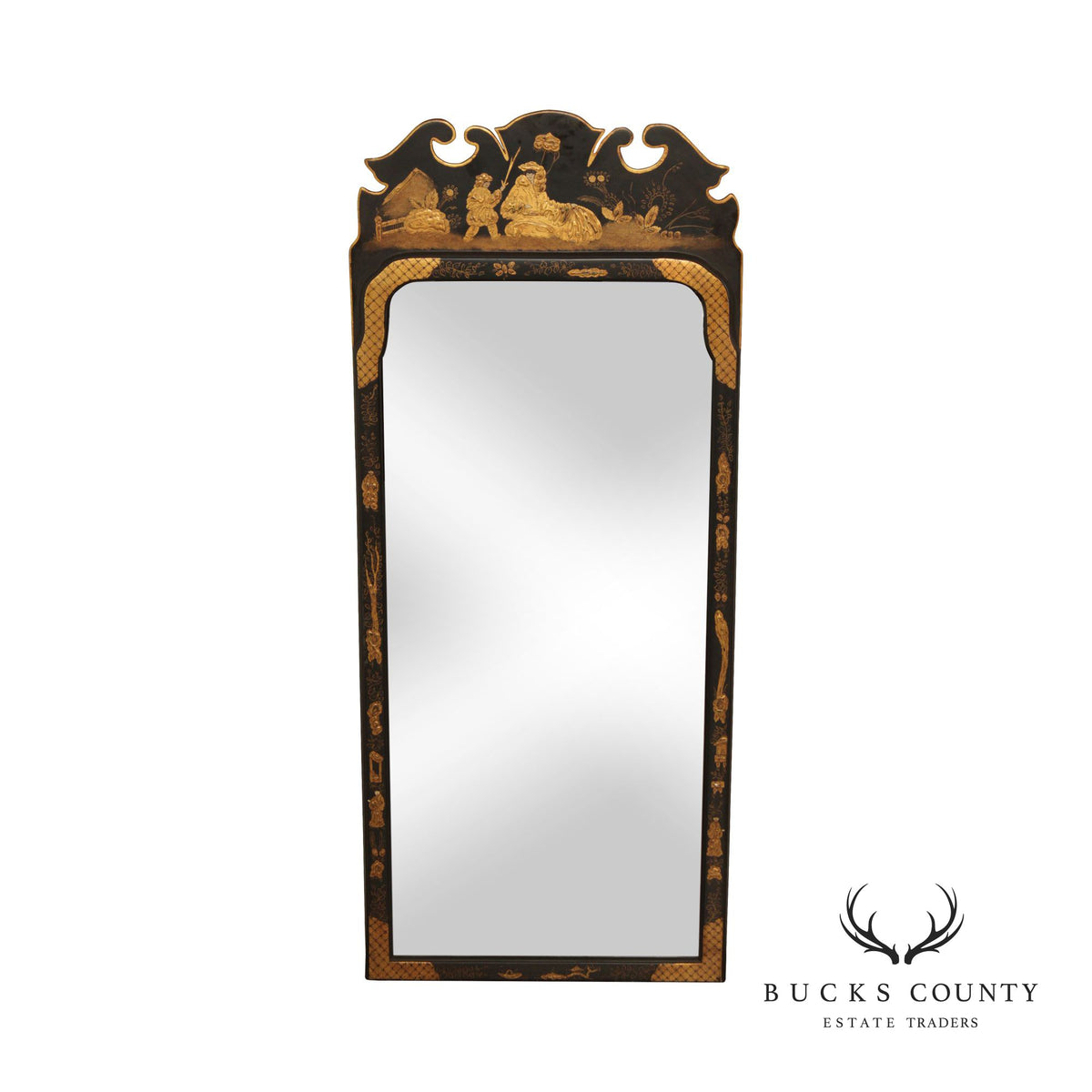 Friedman Brothers Colonial Williamsburg 'Peyton-Randolph' Chinoiserie Pier Mirror