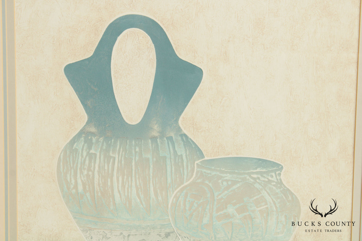 Native American 'Wedding Vase II' Framed Lithograph Print