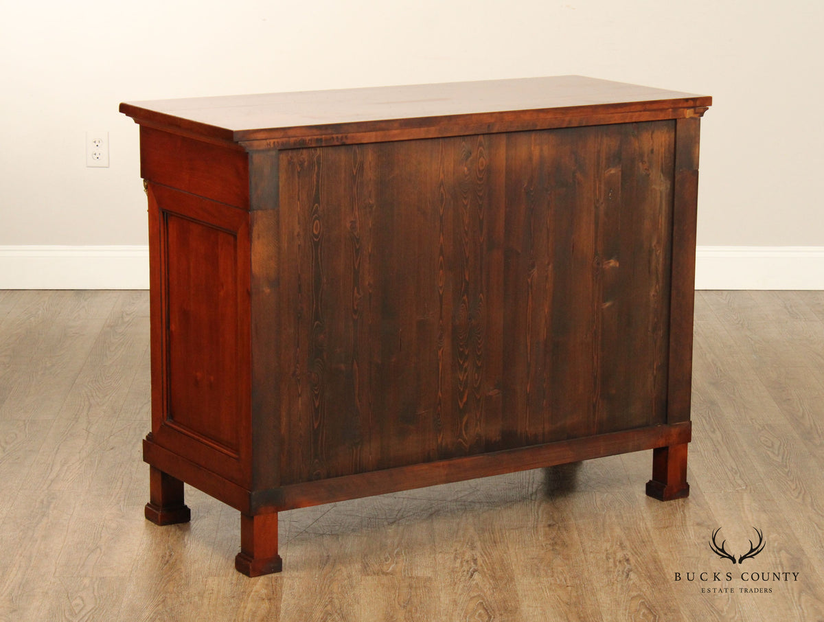 Annibale Colombo French Empire Style Cherry Chest Of Drawers