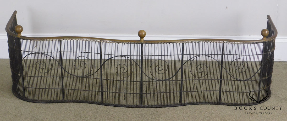 Antique 19th Century Regency Fireplace Fender