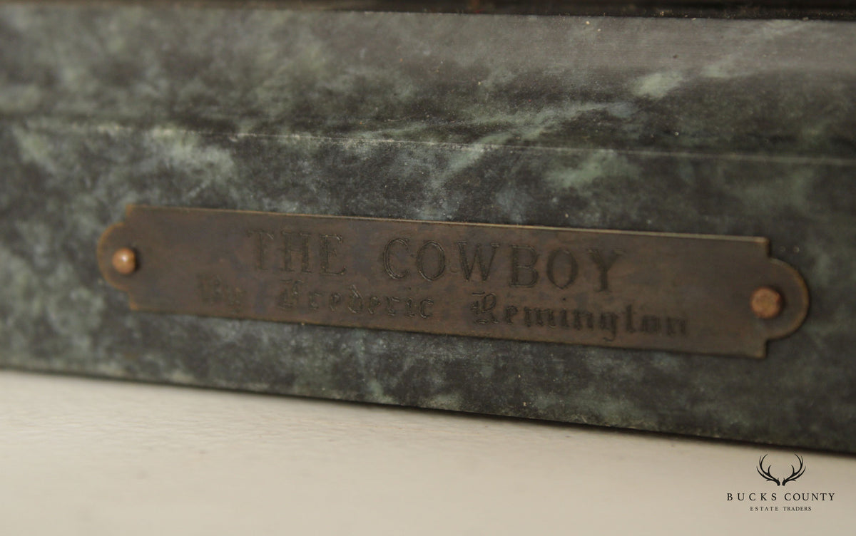 Frederick Remington 'The Cowboy' Bronze Sculpture