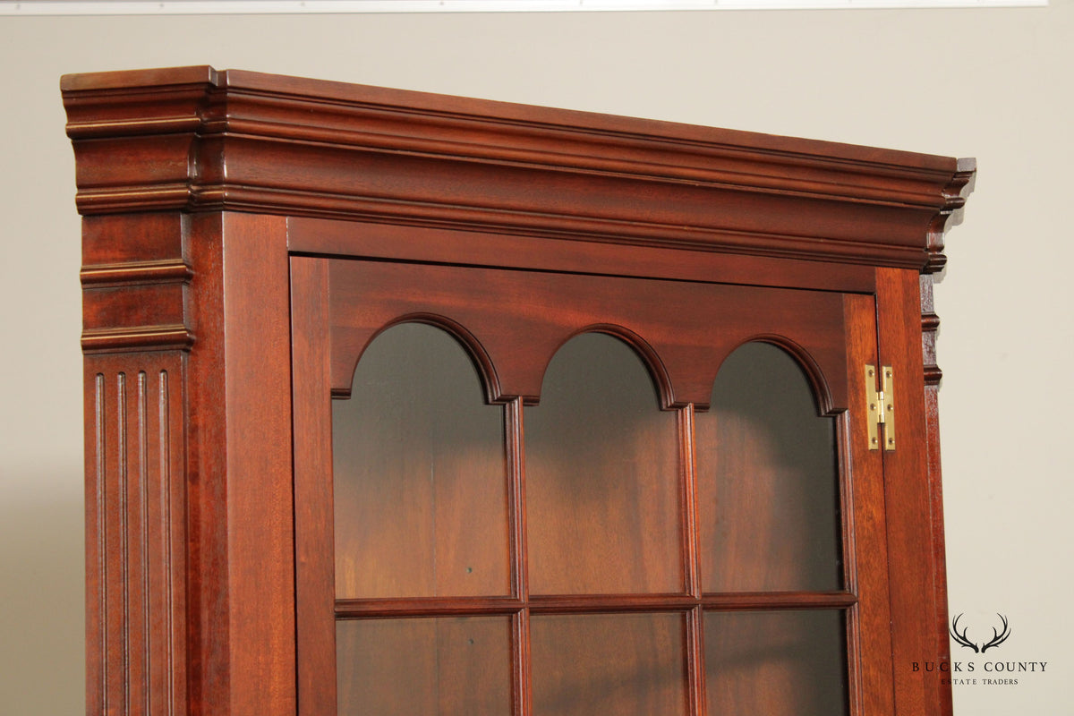 Councill Chippendale Style Mahogany Corner Cabinet