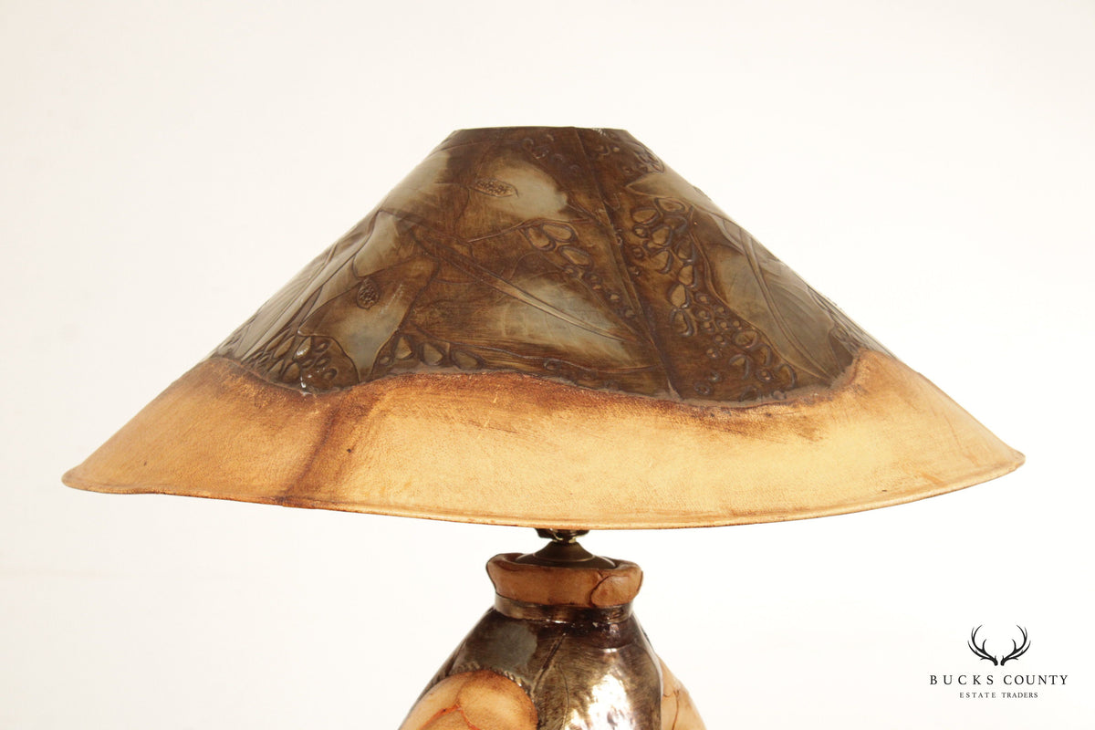 Rustic Style Studio Crafted Sculptural Floor Lamp