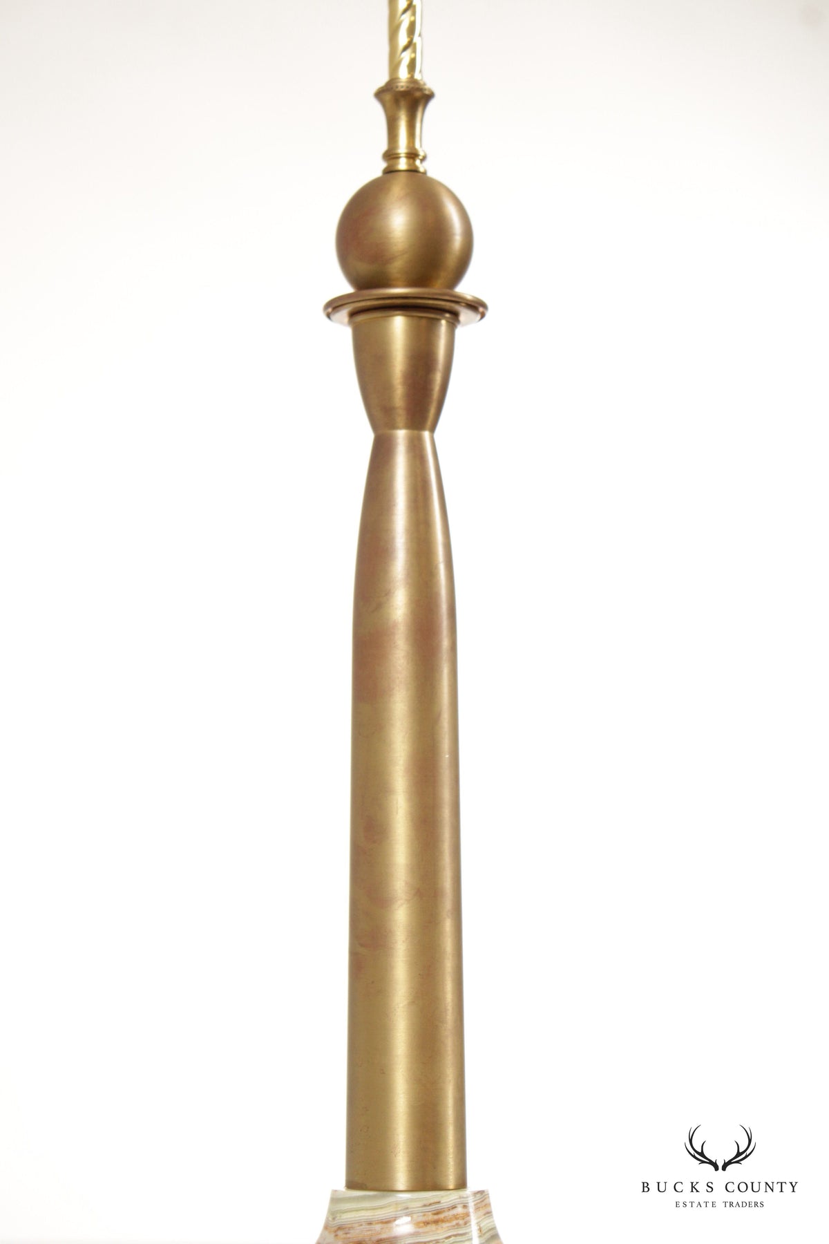 Chelsea House Modern Style Brass And Onyx Table Lamp