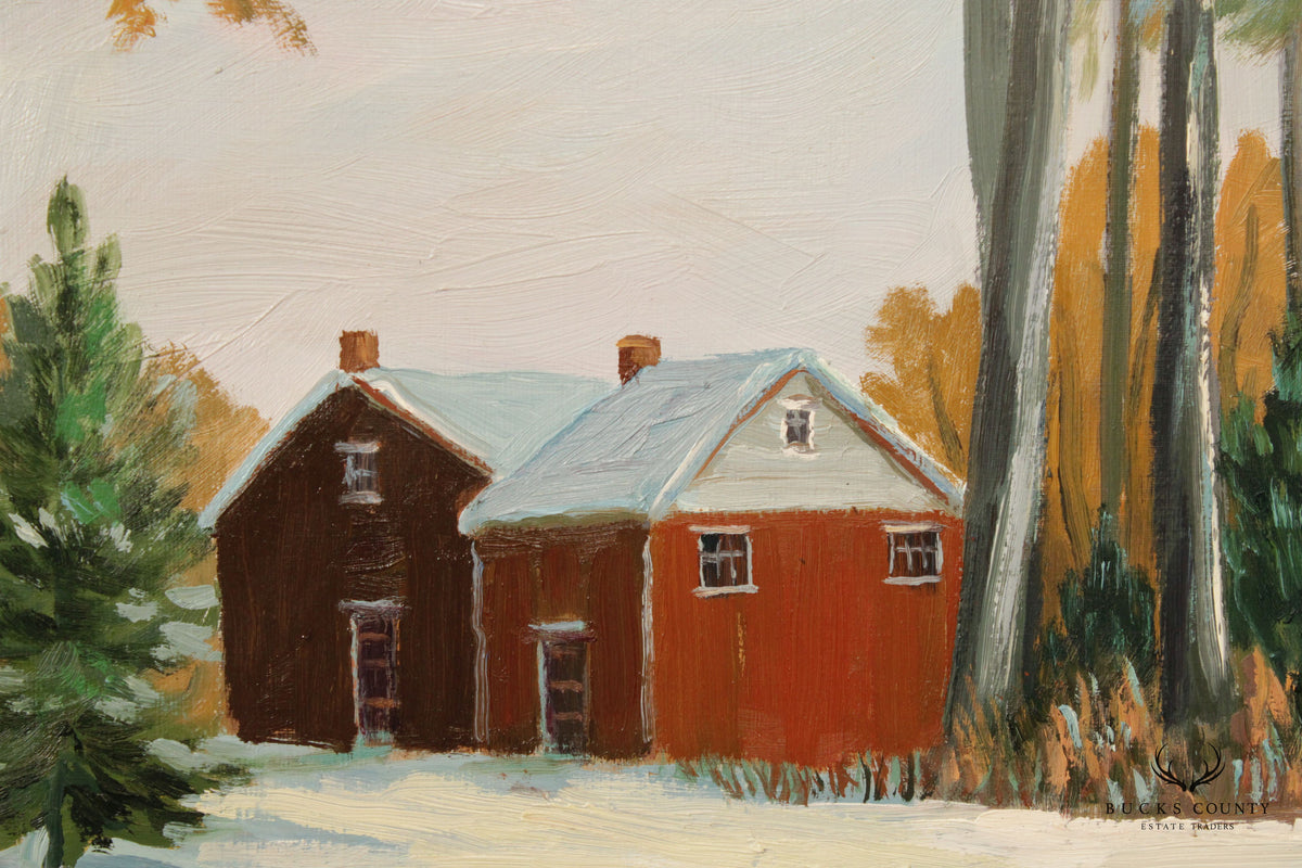 Ann Yost Whitesell 'Winter Reflections' Original Oil Painting