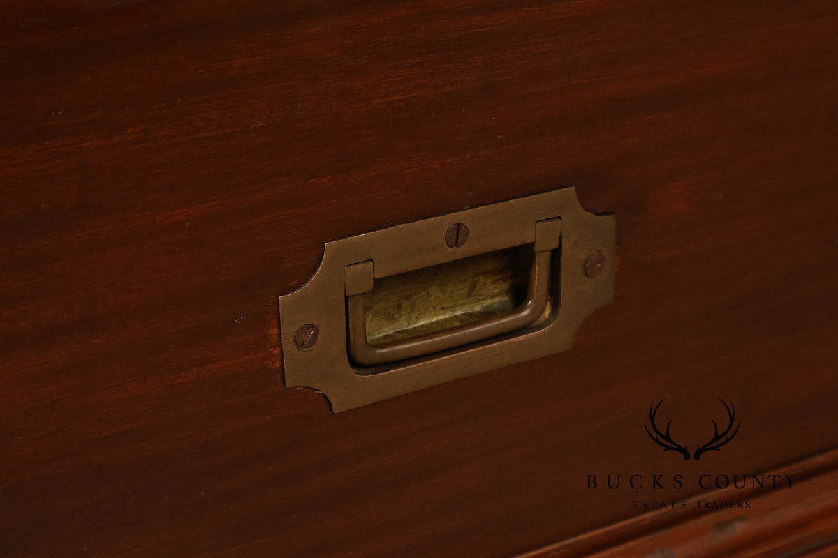 Campaign Style Mahogany Low chest
