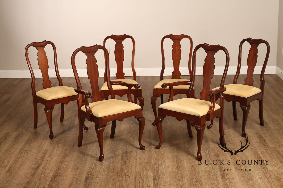 Pennsylvania House Set Of 6 Queen Anne Dining Chairs