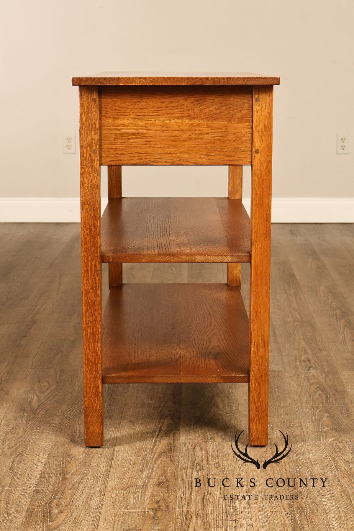 Stickley Mission Collection Oak Console Sofa Table
